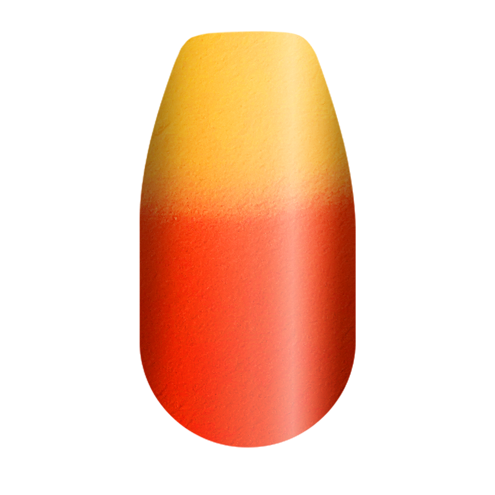 Sunrise to Sunset Nail Dip Powder, Orange Yellow Heat Change Dip Nail