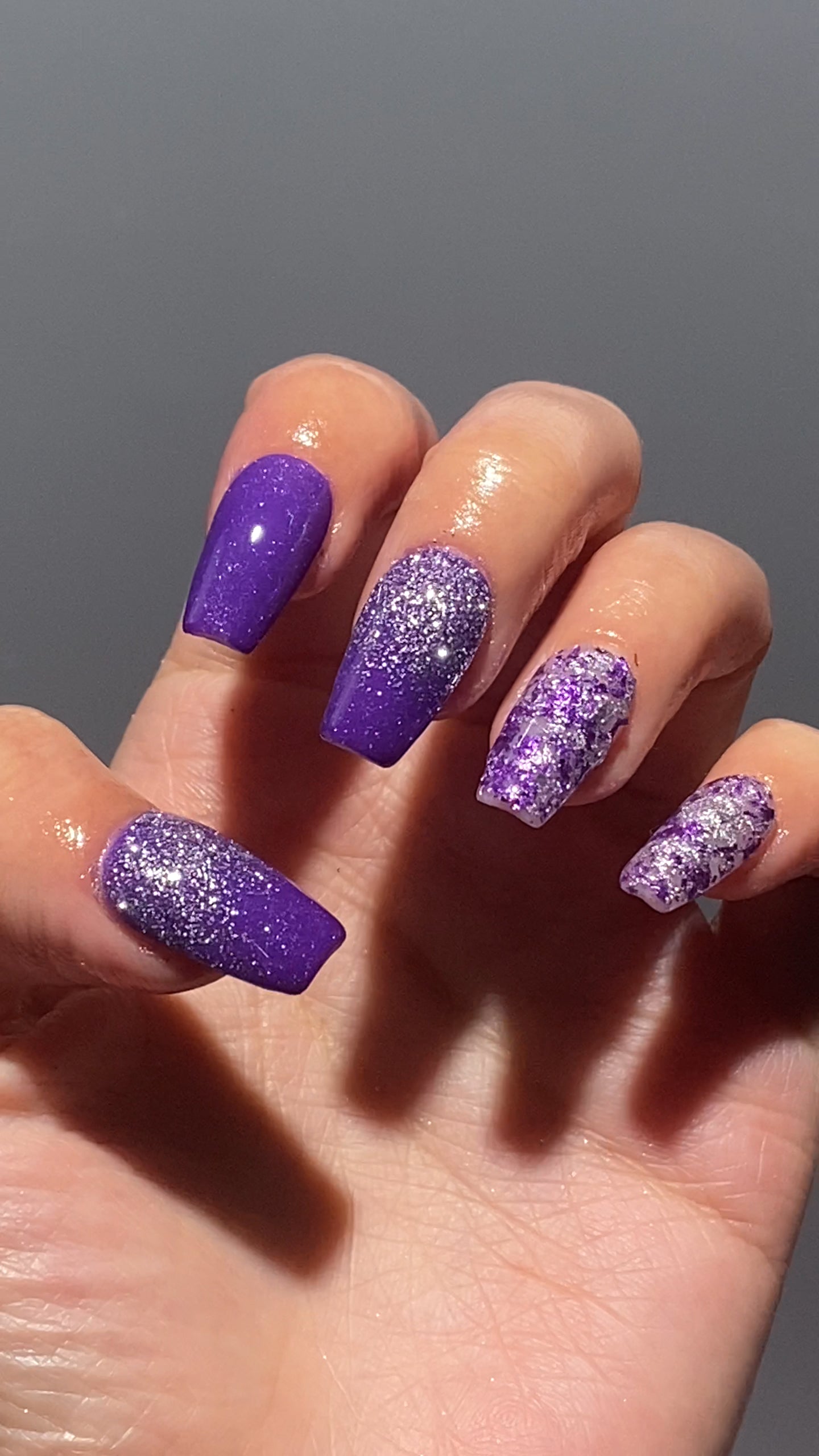 Purple Galaxy Nails That Shine