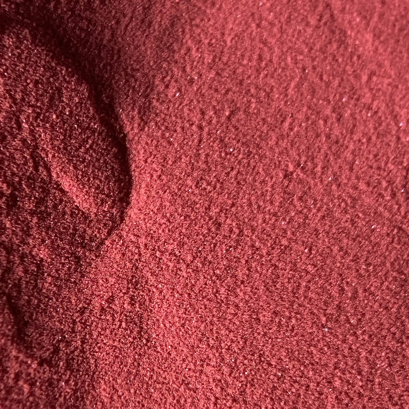 NAGAIA Chocolate Cherry dip powder — red nail color swatch