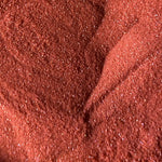 NAGAIA Firecracker dip powder — red fine shimmer nail color swatch