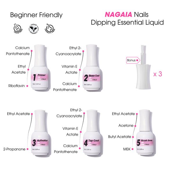 NAGAIA Dip Essential Trio Set powder