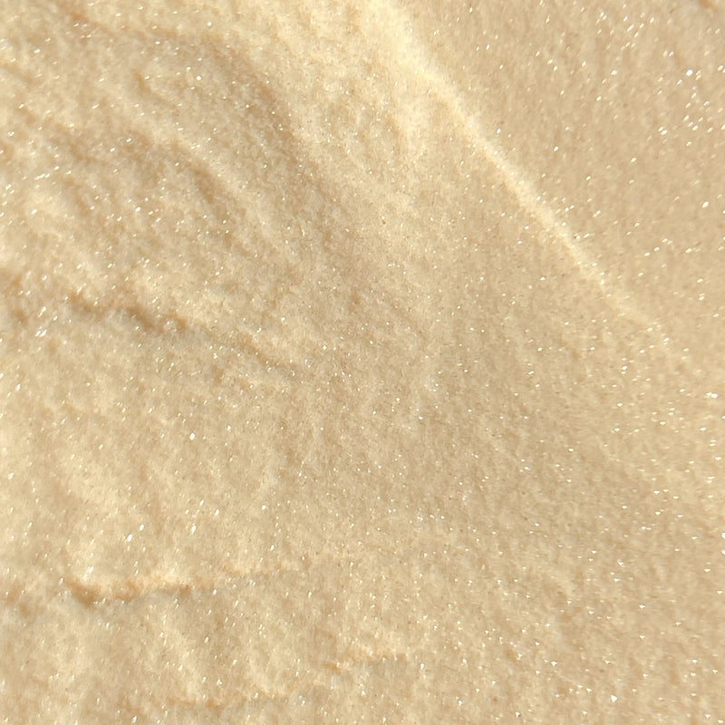 NAGAIA Apricot Aura dip powder — gold fine shimmer nail color swatch