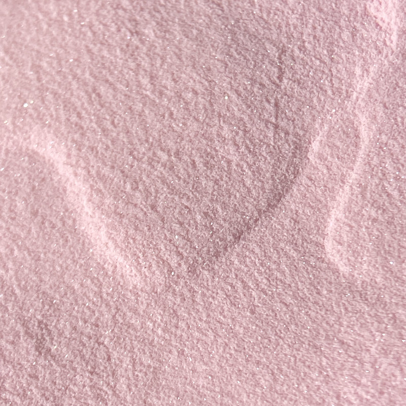 NAGAIA Pink Prism dip powder — pink fine shimmer nail color swatch